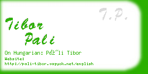 tibor pali business card